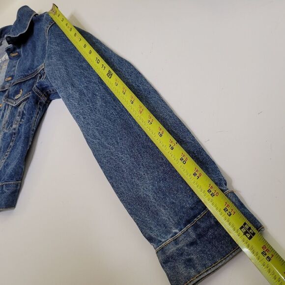 BRANDY MELVILLE x JOHN GALT Darling embroidered denim Jean jacket S SMALL LK NEW - Picture 4 of 8